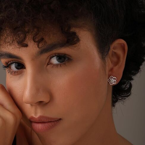 LeCalla 925 Sterling Silver Stud Earrings Diamond Studs Earrings for Women (G-H Color, I1 Clarity) in Kuwait