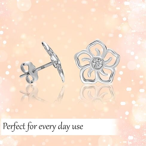 LeCalla 925 Sterling Silver Stud Earrings Diamond Studs Earrings for Women (G-H Color, I1 Clarity) in Kuwait