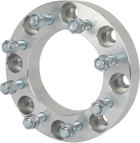 ECCPP 4 قطع 8x180 إلى 8x6.5 محولات العجلات 1.5 بوصة 8 العروة 14x1.5 130 مم محور تتحمل متوافق مع سييرا 2500 HD لسيارة شيفروليه سيلفرادو 2500 HD 3500 HD 2011-2023 (عجلات 8x6.5 فقط) in Saudi Arabia