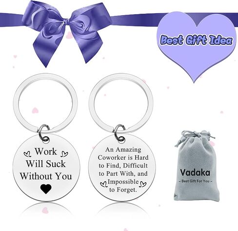 فاداكا زميل العمل ترك الهدايا المفاتيح لزميل زميل العمل الهدايا للنساء الرجال الذهاب بعيدا هديه الأصدقاء رئيس زميل العمل وداعا هديه التقدير هدايا التقاعد لزملاء العمل هدايا عيد الميلاد in Kuwait