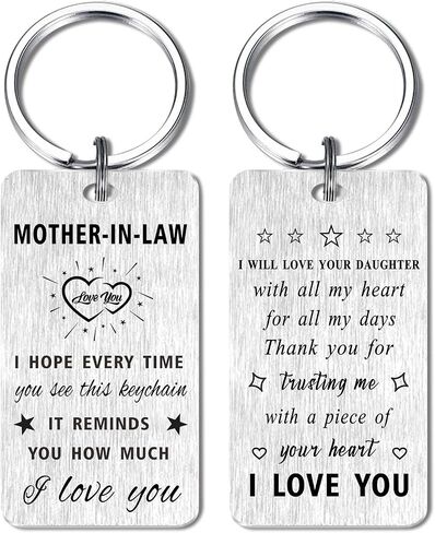 Gezxin Mother's Day Gifts for Mother In Law- Future Mom In law Wedding Birthday Keychain in Saudi Arabia