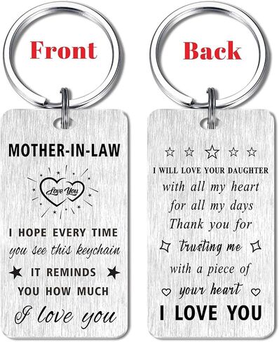 Gezxin Mother's Day Gifts for Mother In Law- Future Mom In law Wedding Birthday Keychain in Saudi Arabia