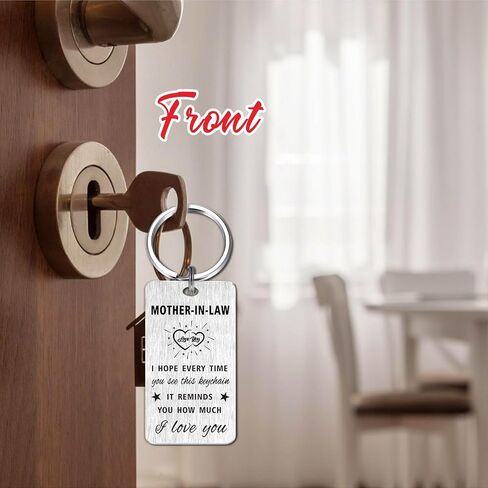 Gezxin Mother's Day Gifts for Mother In Law- Future Mom In law Wedding Birthday Keychain in Saudi Arabia