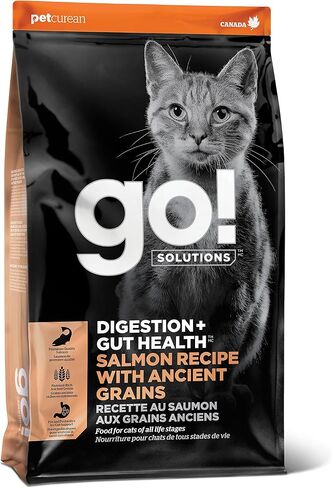 Go! Solutions Digestion + Gut Health Dry Cat Food, Chicken, 3 lbs - with Grains and Probiotic, for Digestive Health in Saudi Arabia