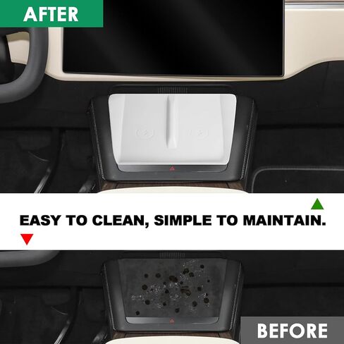 Center Console Wireless Charging Silicone Mat Compatible with Tesla Model X Model S 2023 2022 2021 Accessories Waterproof Cover Interior Pad Non-Slip Mats Phone Tray Upgrade (White) in Kuwait