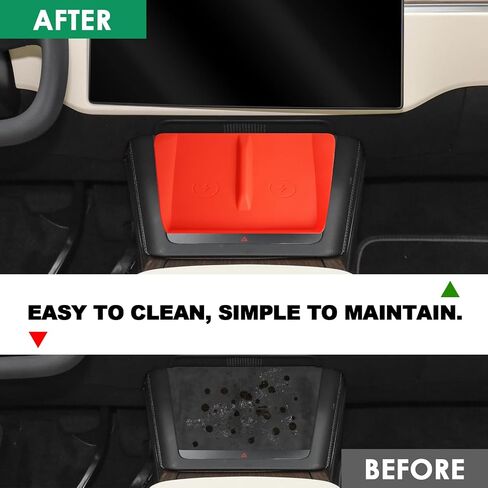 Center Console Wireless Charging Silicone Mat Compatible with Tesla Model X Model S 2023 2022 2021 Accessories Waterproof Cover Interior Pad Non-Slip Mats Phone Tray Upgrade (White) in Kuwait