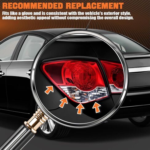 Tail Lights Fit For Chevy Chevrolet Cruze 2011 2012 2013 2014 2015 Limited 2016 Rear Brake Back Up Cover Taillights Assembly Left Driver Side Replaces 94540776 95384046(Lamp Included) in Saudi Arabia