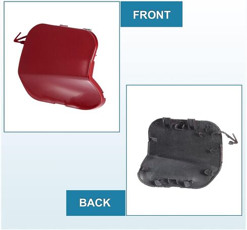 X AUTOHAUX Front Bumper Tow Hook Cover Car Towing Hook Eye Hole Cover Replacement 622A0-4BA0A for Nissan Rogue 2014 2015 2016 Red in Saudi Arabia