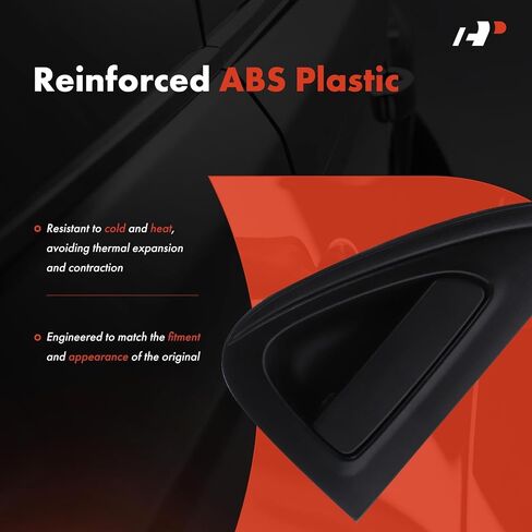 A-Premium Rear Left Driver Side Exterior Door Handle Compatible with Chevrolet Spark 2016-2021 1.4L, Textured Black, Replace# 95103662 in Saudi Arabia
