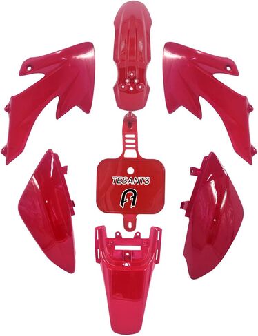 Body Fender Kit, Plastic Fender Kit Compatible with XR50 XR 50 CRF 50 SDG SSR Pit Dirt Motor Trail Bike(red) in Saudi Arabia