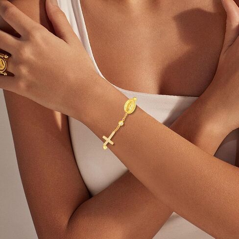 18K Gold Bracelet for Women Charm Bracelet 925 Sterling Silver Stainless Steel Adjustable Mother's Day Christmas Valentines's Day Anniversary Jewelry Birthday Gifts in Saudi Arabia