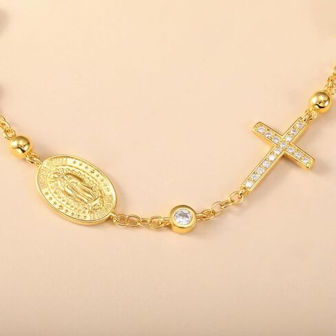18K Gold Bracelet for Women Charm Bracelet 925 Sterling Silver Stainless Steel Adjustable Mother's Day Christmas Valentines's Day Anniversary Jewelry Birthday Gifts in Saudi Arabia