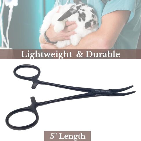 HTI العلامة التجارية الكلب القط الحيوانات الأليفة مزيل الشعر بولير الفولاذ المقاوم للصدأ مرقأة قفل الملقط 5 "منحنية كاملة مسننة in Saudi Arabia