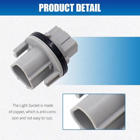 HiSport 2PCS Car Turn Signal Lamp Bulb Socket Compatible with Nissan Altima, Frontier, Maxima,Murano, Pathfinder, Rogue, 2012, 2013, 2014, 2015, 2016 Replacement for OEM 262439B91A, 9007560083 in Saudi Arabia