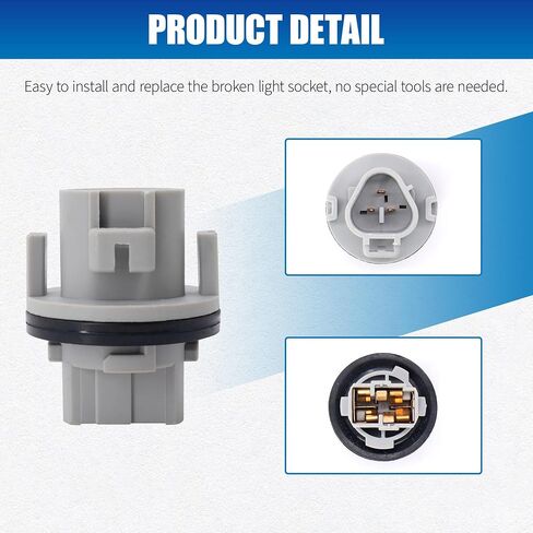 HiSport 2PCS Car Turn Signal Lamp Bulb Socket Compatible with Nissan Altima, Frontier, Maxima,Murano, Pathfinder, Rogue, 2012, 2013, 2014, 2015, 2016 Replacement for OEM 262439B91A, 9007560083 in Saudi Arabia