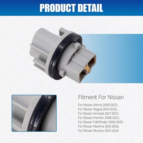 HiSport 2PCS Car Turn Signal Lamp Bulb Socket Compatible with Nissan Altima, Frontier, Maxima,Murano, Pathfinder, Rogue, 2012, 2013, 2014, 2015, 2016 Replacement for OEM 262439B91A, 9007560083 in Saudi Arabia