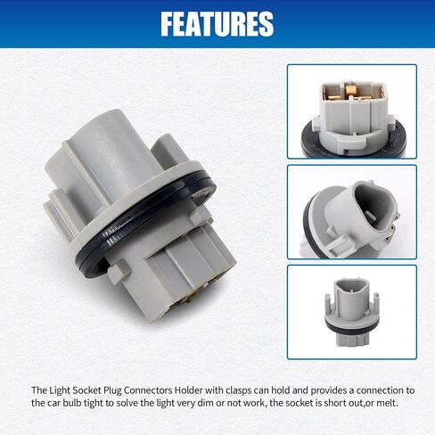 HiSport 2PCS Car Turn Signal Lamp Bulb Socket Compatible with Nissan Altima, Frontier, Maxima,Murano, Pathfinder, Rogue, 2012, 2013, 2014, 2015, 2016 Replacement for OEM 262439B91A, 9007560083 in Saudi Arabia