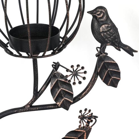 Joveco Decorative Table Candle Lanterns, Outdoor Hanging Lanterns Rustic Home Decor for Garden, Style105 Bronze in Saudi Arabia