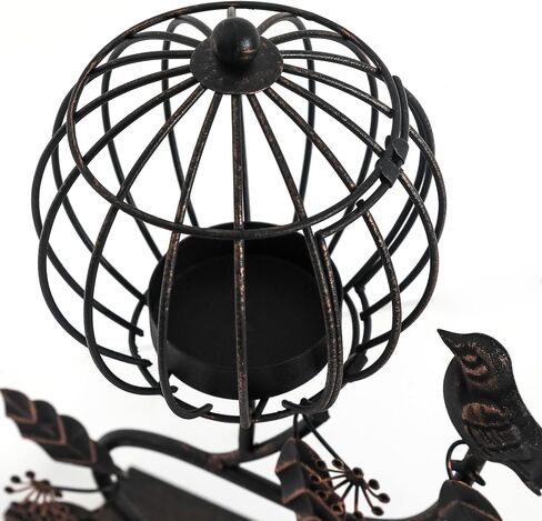 Joveco Decorative Table Candle Lanterns, Outdoor Hanging Lanterns Rustic Home Decor for Garden, Style105 Bronze in Saudi Arabia