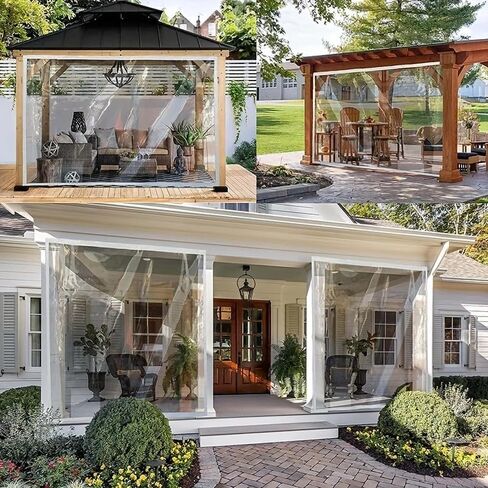 Clear Tarp 2.6' x 5' Clear Tarps Heavy Duty Water Resistant,14Mil Thickened Transparent Tear Resistant PVC Vinyl Tarpaulin Enclosurewith Grommets and Reinforced Edges for Patio,Porch and Outdoor in Saudi Arabia