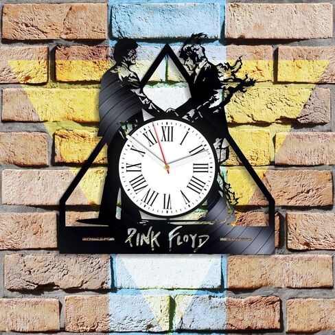 Vinyl Record Wall Clock compatible with Pink Floyd themed Rock Music Art Vintage LP in Saudi Arabia