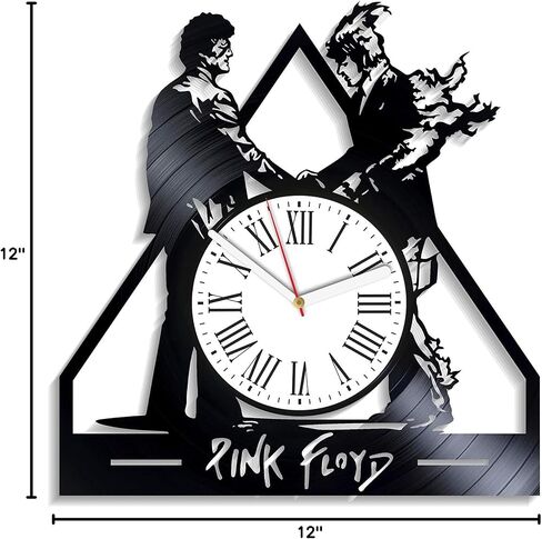 Vinyl Record Wall Clock compatible with Pink Floyd themed Rock Music Art Vintage LP in Saudi Arabia
