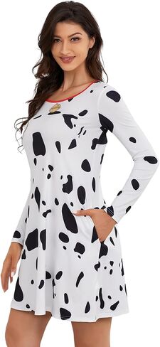 زي الدلماسي للسيدات، فستان قصير بأكمام طويلة للحفلات التنكرية in Kuwait