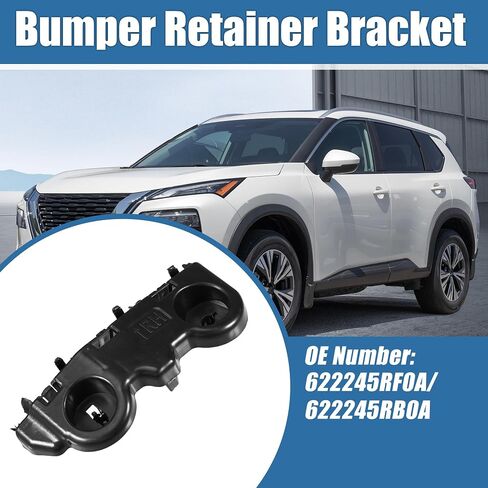 Front Bumper Bracket No.622245RB0A Right Passenger Side Bumper Bracket Replacement for Nissan Kicks 2017-2020 Plastic Black in Saudi Arabia