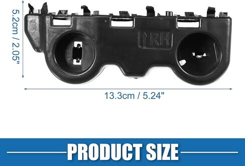 Front Bumper Bracket No.622245RB0A Right Passenger Side Bumper Bracket Replacement for Nissan Kicks 2017-2020 Plastic Black in Saudi Arabia