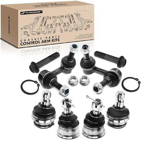 A-Premium 6Pcs Front Suspension Kit, Sway Bar Link & Upper Lower Ball Joint, Compatible with Nissan Frontier 2005-2018, Pathfinder 2005-2012, Xterra 2005-2015