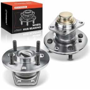 A-Premium 2 x Rear Wheel Bearing and Hub Assembly with 4-Lug Compatible with Saturn 1991-2002 - SC SC1 SC2 SL SL1 SL2 SW1 SW2, Non-ABS