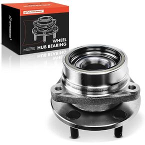 A-Premium Front Wheel Bearing and Hub Assembly with 5-Lug Compatible with Jeep Wrangler 1987-1989, Cherokee 1984-1989, Comanche 1986-1989, Wagoneer 1984-1989