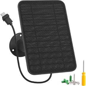 5W Solar Panel Charger Compatible with New Blink Outdoor 4 (4th Gen) Camera, Solar Panel with Battery for Blink Camera Outdoor, with 9.8ft Cable, IP65 Weatherproof, Includes Secure Wall Mount, 3 Pack