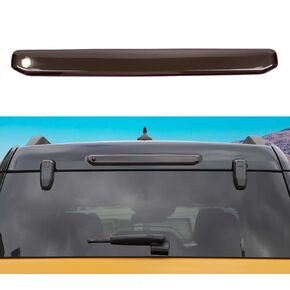 Voodonala for Ford Bronco Sport Rear Tailgate Brake Lamp Cover Smoked Black Warning Lamp Cover Trim Compatible with Ford Bronco Sport 2021 2022 2023(2Pcs,ABS,Smoked Black)