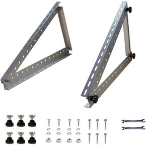 45in Adjustable Solar Panel Tilt Mount Brackets Kit Folding Tilt Legs for RV, Roof, Boat, Any Off-Grid Systems