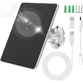 Ring Solar Panel 2nd Generation, 5W Solar Panel for Stick Up Cam, Stick Up Cam Pro, Spotlight Cam Plus, Spotlight Cam Pro - White