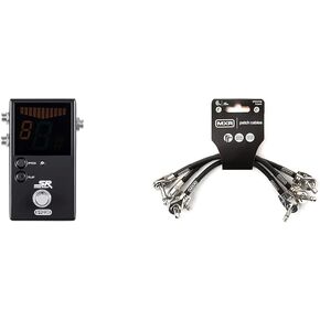 Monoprice Chromatic Pedal Tuner - Black, Normal & True-Bypass Outputs, Easy to Tune Your Bass & Guitars - Stage Right Series