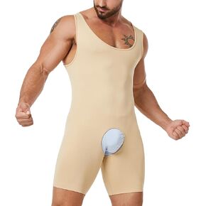 Mens Full Body Shaper,Slimming Compression Bodysuit Shapewear Tummy Control Underwear Fajas Para Hombres