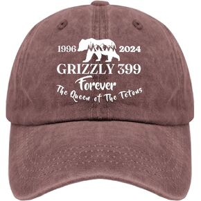 Grizzly 399 Forever The Queen of The Tetons 1996-2024 Hat Funny Grizzly 399 Hatbaseball Cap Hat Gifts for Him