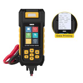 Battery System Testers BT760 Battery Analyzer 30-2000 CCA Battery/Load/Charging/Cranking Test for 8-32V Vehicles HD Vans Trucks Motorcycles Built-in Printer with 3 Rolls Printer Paper 14 Languages
