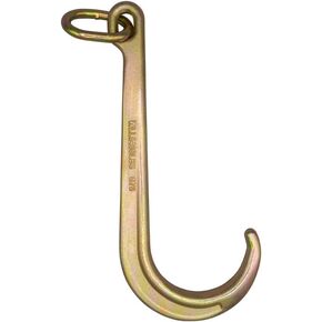 Mytee Products (2 Pack 15" Inch J Hook Heavy Duty Grade G70 Tow Axle Strap Wrecker Roll Back Clevis 5400#