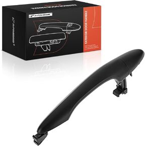 A-Premium Front or Rear Right Passenger Side Exterior Door Handle Compatible with Kia Sportage 2011-2016, Primed Black, Replace# 82661-3W000, 82662-3W020