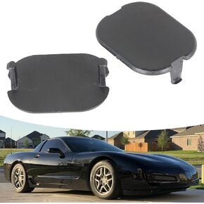 1 Pair Black Center Console Armrest Box Nut Cover Retaining Plug Replacement for 1997-2004 C5 Corvette 10247710