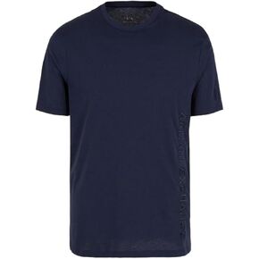 Armani Exchange Men's Regular Fit Cotton Embroidered Tonal Side Logo Tee