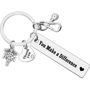 Xiahuyu RN Nurse Keychain Registered Nurse Appreciation Gift Nurse Week Nurse Day Birthday Gift Thank You Gift for Nurse