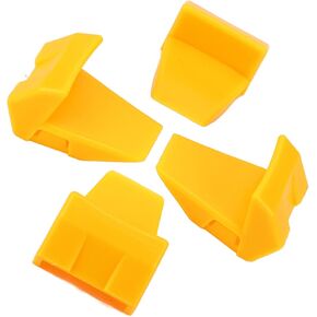 Aramox 4Pcs Tyre Changer Clamping Jaw Protector Yellow Inserts Jaw Clamp Cover Protector Wheel Rim Guard for Tire Changers