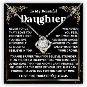 To My Daughter Necklace, Mom And Daughter Necklace, To My Daughter Necklace From Dad, Daddy Daughter Necklace Gift For Christmas, Daughter Graduation Necklace, Gifts For Daughter On Wedding Day