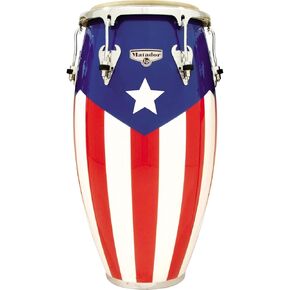 Latin Percussion Matador Puerto Rican Flag Conga, 11-3/4 Inch