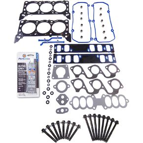 CPWK350 Head Gasket Set Bolt Kit Fits: 97-98 Ford Mustang 3.8L V6 OHV 12v Cu.232 VIN 4 W/RWD