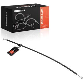 A-Premium Front Hood Latch Release Cable Without Handle Compatible with BMW E46 Series 320i 2001-2005, 323Ci 2000, 323i, 325Ci, 325i, 325xi, 328Ci, 328i, 330Ci, 330i, 330xi, 545i, 550i, M3, 19.75 Inch